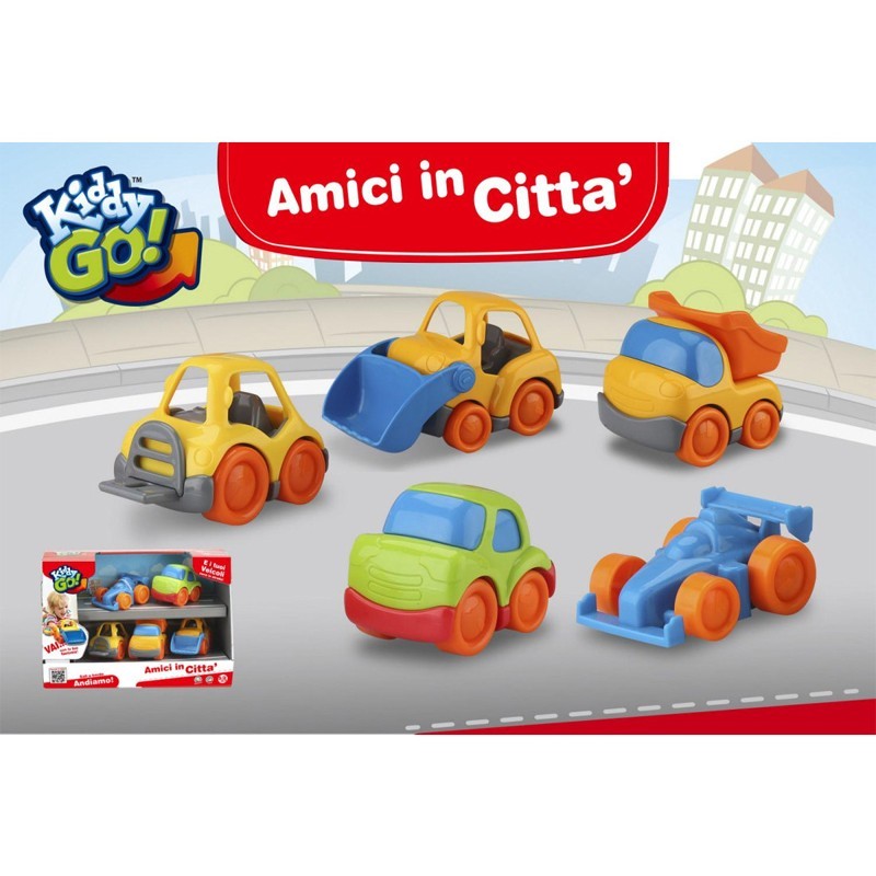 Kiddy Go Amici in Citta Set 5 Veicoli