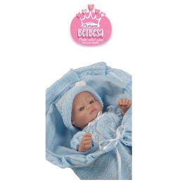 Berbesa Doll con Coperta e Vestito Azzurro 27 cm