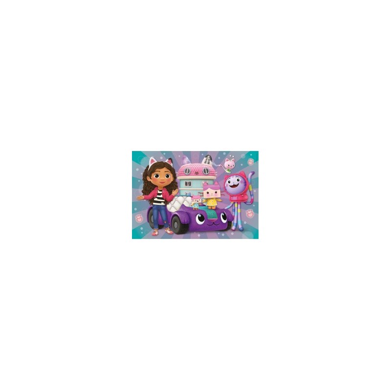 Super Color Puzzle Gabby's Dollhouse As1 2x20 pcs Super Color Puzzle Gabby's Dollhouse As1 2x20 pcs