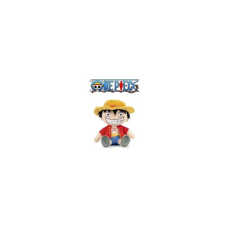 Peluche One Piece Seduto Luffy 25 cm Peluche One Piece Seduto Luffy 25 cm