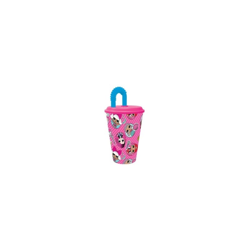 Lol Surprise Bicchiere con Cannuccia ml 430 Lol Surprise Bicchiere con Cannuccia ml 430