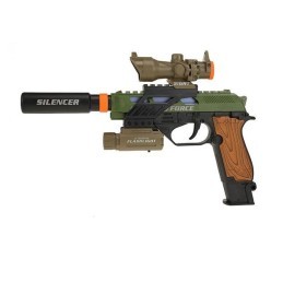 Alfafox Military Gun con Silenziatore e Torcia