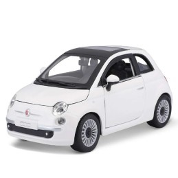 Burago Fiat 500E 2023 Bianca Scala 1/24