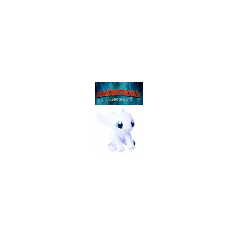 Peluche Dragon Trainer Bianco seduto 47 CM