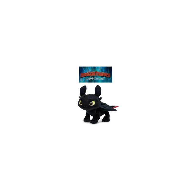 Peluche Dragon Trainer Nero 25 CM
