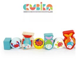 Cubika Infila gli Animali Marini in Legno