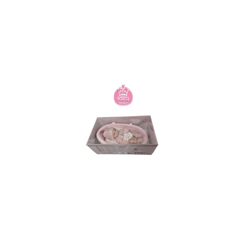 Berbesa Baby Coral con Capazo 30 cm