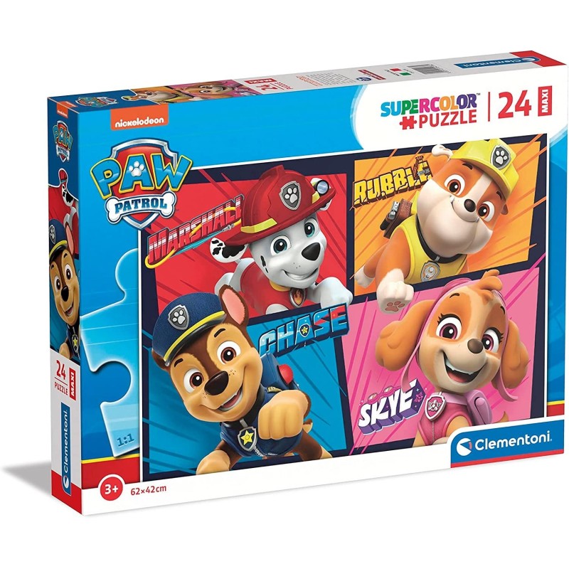 Super Color Maxi Puzzle Paw Patrol 24 pcs Super Color Maxi Puzzle Paw Patrol 24 pcs