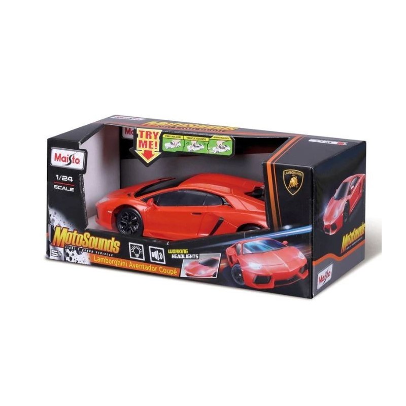 Maisto Lamborghini Aventador Coupe Moto Sounds Scala 1/24 Maisto Lamborghini Aventador Coupe Moto Sounds Scala 1/24